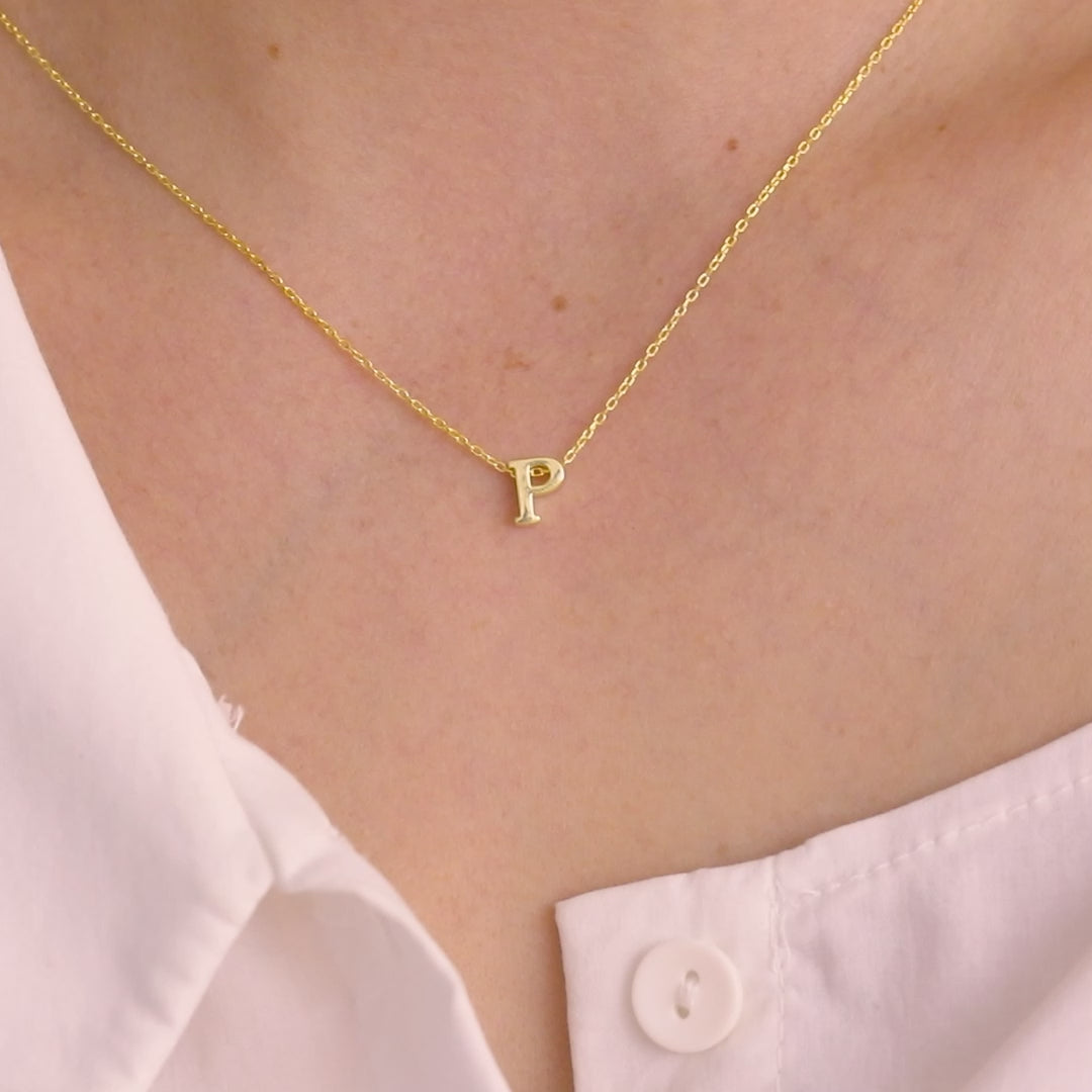 Elegant Initial Necklace, Tiny Initial Letter Necklace, Delicate Layered Necklace